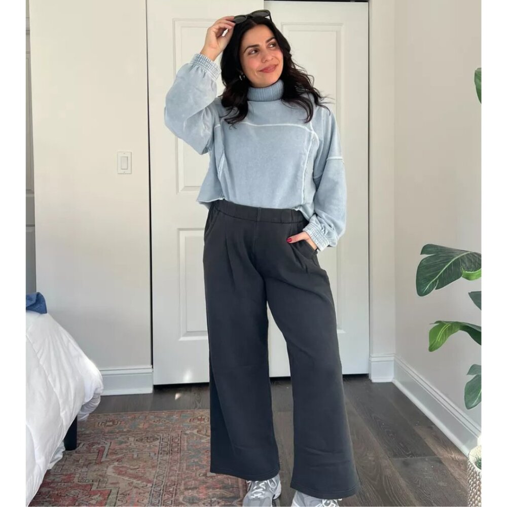 Aerie New Heights Turtleneck in Cloud Wash